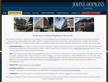 Tablet Screenshot of johnshopkinsatkeswick.com